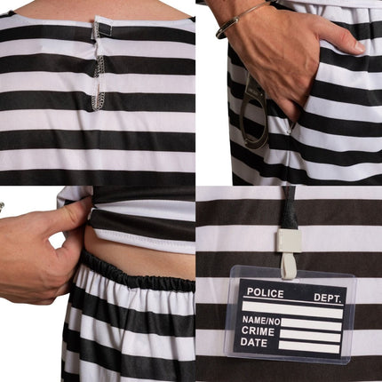 Boevenpak Zwart Wit 5 delig van PartyXclusive koop je bij Partywinkel