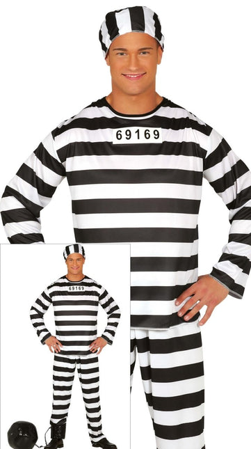 Boevenpak Zwart Wit Heren van Fiestas Guirca koop je bij Partywinkel