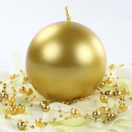 Bolkaarsen Goud Metallic 6cm 10st van Partydeco koop je bij Partywinkel