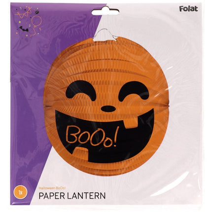 Bollampion Pompoen Halloween BoOo! 22cm van Folat koop je bij Partywinkel