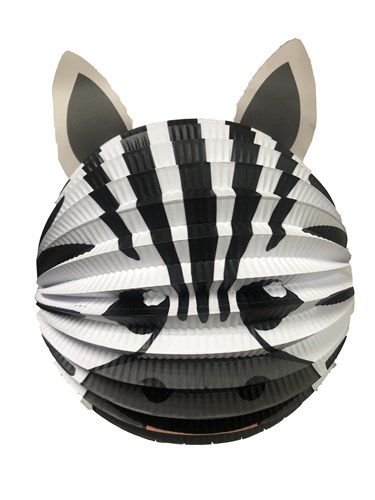 Bollampion zebra 20cm van Haza Witbaard koop je bij Partywinkel
