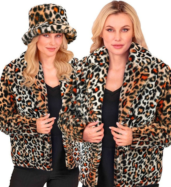 Bontjas Pluche Dames Luipaard van Widmann koop je bij Partywinkel