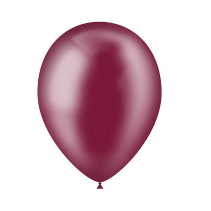 Bordeaux Rode Ballonnen Doorzichtig 25cm 10st van Balloonia koop je bij Partywinkel