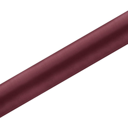 Bordeaux Rode Tafelloper 36cm 9m van Partydeco koop je bij Partywinkel