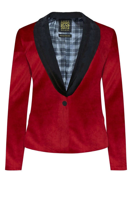 Bordeaux Rode Velvet Blazer Dames OppoSuits van OppoSuits koop je bij Partywinkel