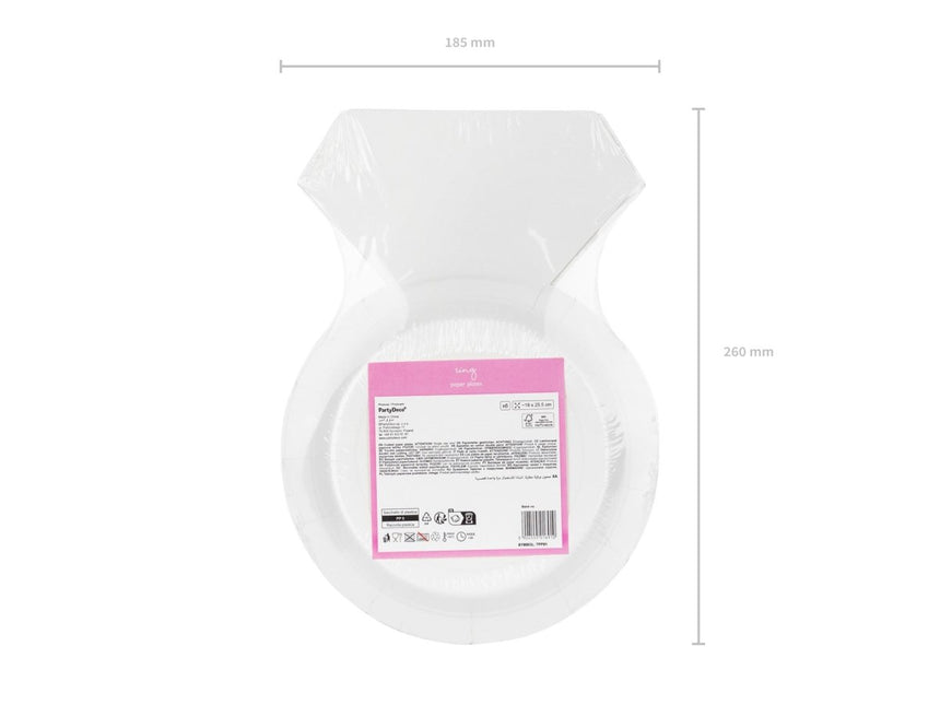 Borden Ring She Said Yes 18cm 6st van Partydeco koop je bij Partywinkel