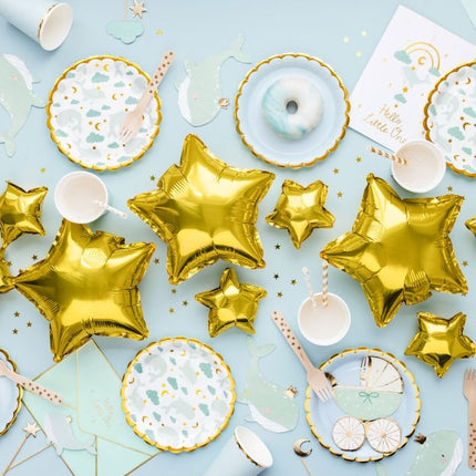 Borden Walvis 18cm 6st van Partydeco koop je bij Partywinkel