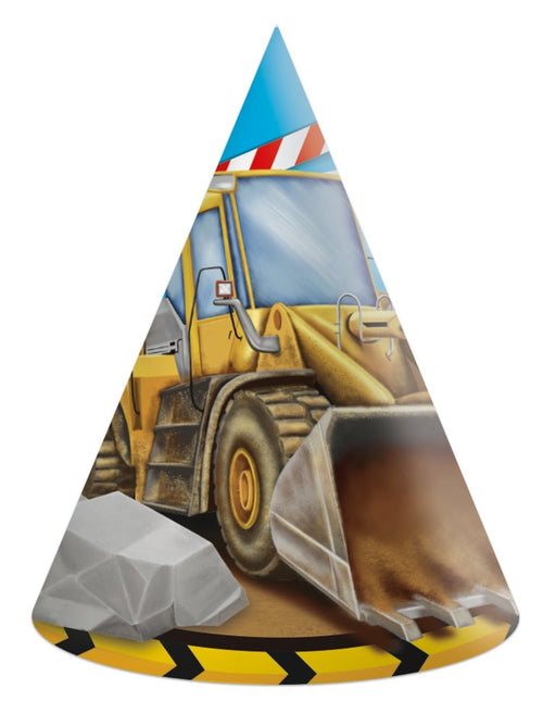 Bouw Feesthoedjes 6st van Procos koop je bij Partywinkel