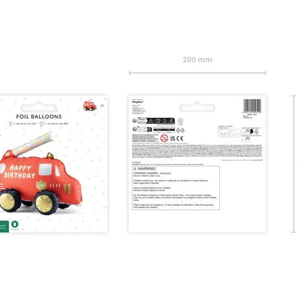 Brandweer Ballon 67cm van Partydeco koop je bij Partywinkel