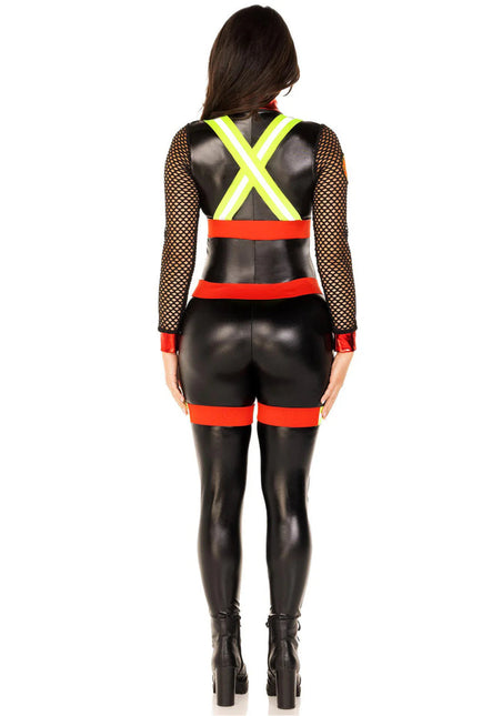 Brandweer Catsuit Dames Leg Avenue - Partywinkel - 714718573274