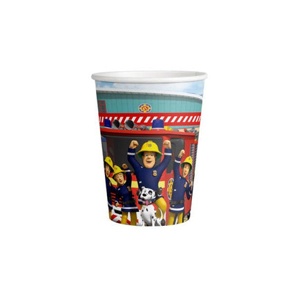 Brandweerman Sam Bekers 250ml 8st van Riethmueller koop je bij Partywinkel