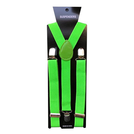Bretels Neon Groen van Partychimp koop je bij Partywinkel