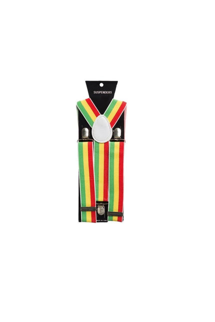 Bretels Rood Geel Groen van Partychimp koop je bij Partywinkel