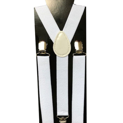 Bretels Wit - Breedte 2,5 cm van Partychimp koop je bij Partywinkel