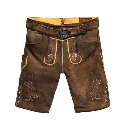 Lederhosen marrone corto Brixen