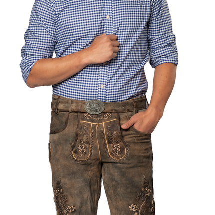 Lederhosen marrone corto Brixen