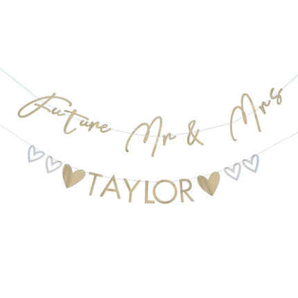 Bruiloft Slinger Mr & Mrs 1,5m van Ginger Ray koop je bij Partywinkel