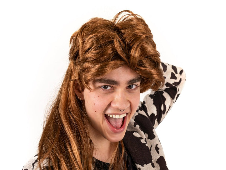 Bruine Pruik Jaren 80 van Partydeco koop je bij Partywinkel