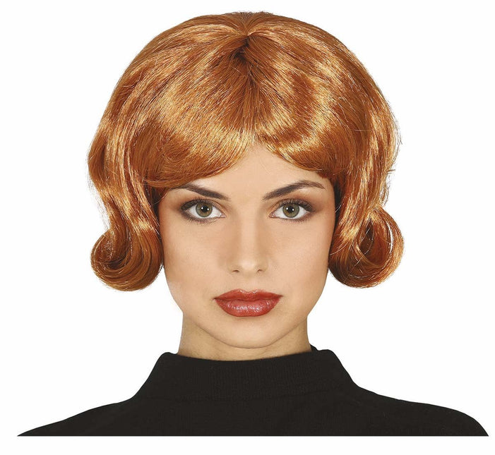 Bruine Pruik Kort Haar van Fiestas Guirca koop je bij Partywinkel
