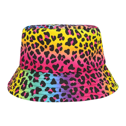 Bucket hat Leopard art van Boland koop je bij Partywinkel