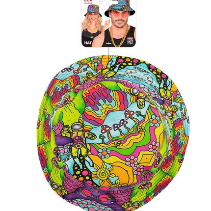Bucket Hat Psychedelisch van Widmann koop je bij Partywinkel