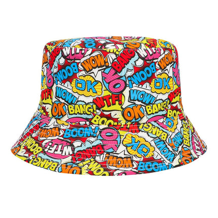 Bucket hat Rave pop art van Boland koop je bij Partywinkel