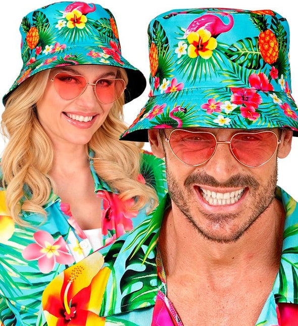Bucket Hat Zomer Party Blauw van Widmann koop je bij Partywinkel