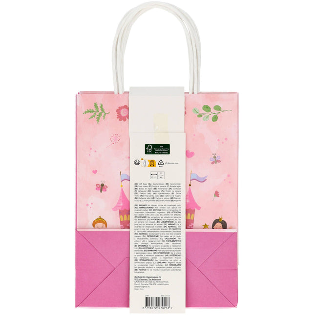 Sacchetti per feste principesse 27cm 6pz