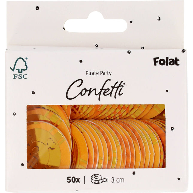 Monete coriandoli oro 50pz