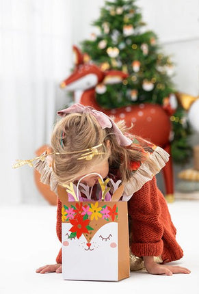 Cadeautasje Hert 30cm van Partydeco koop je bij Partywinkel