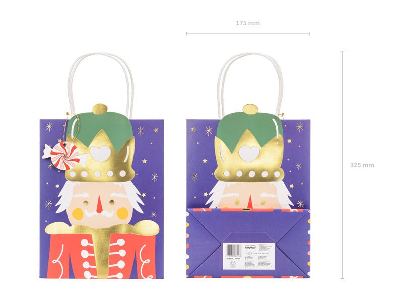 Cadeautasje Notenkraker 25cm van Partydeco koop je bij Partywinkel