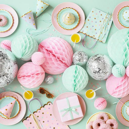 Cadeautasje Sterren Roze 32cm van Partydeco koop je bij Partywinkel