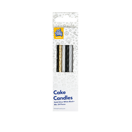 Candele Mix Oro Argento Bianco Nero