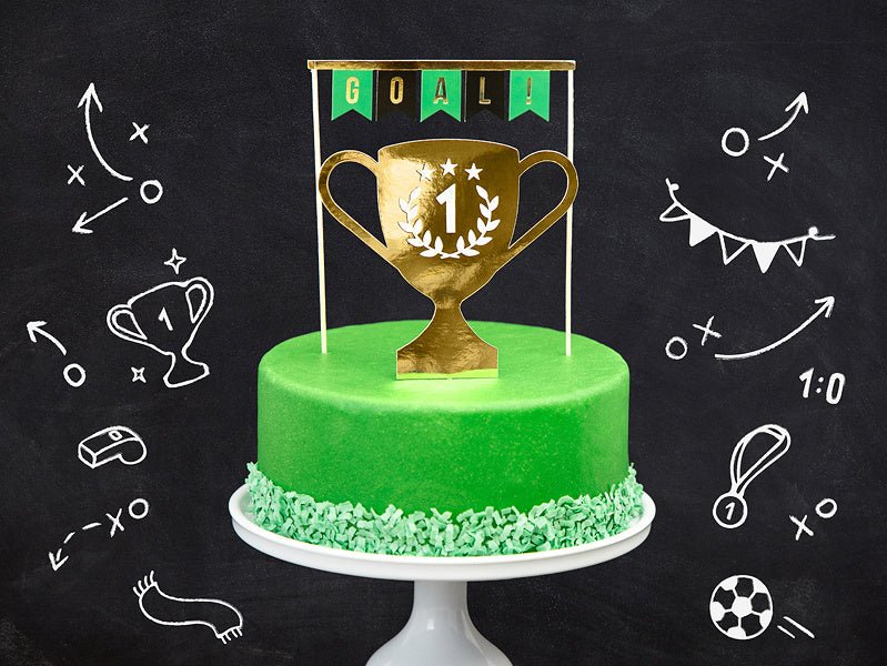 Caketopper Goal 20cm 2st van Partydeco koop je bij Partywinkel