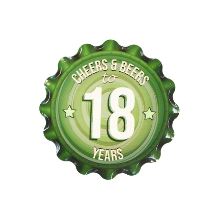 Sottobicchieri 18 anni Verde 11 cm
