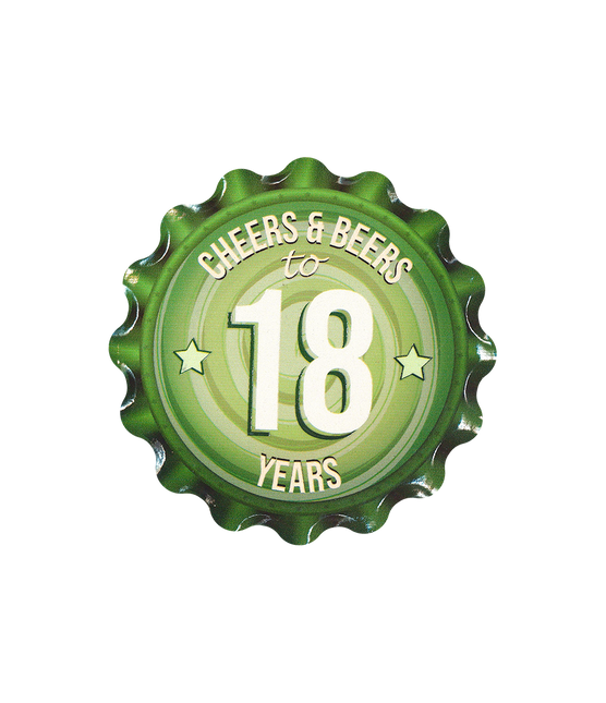 Sottobicchieri 18 anni Verde 11 cm