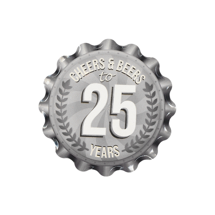 Sottobicchieri 25 Anni 11 cm