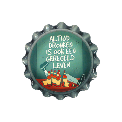 Sottobicchieri verdi Always Drunk 11 cm
