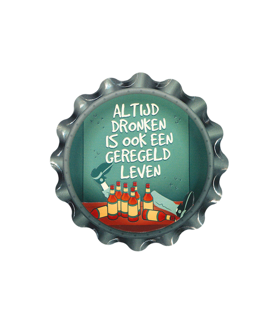 Sottobicchieri verdi Always Drunk 11 cm