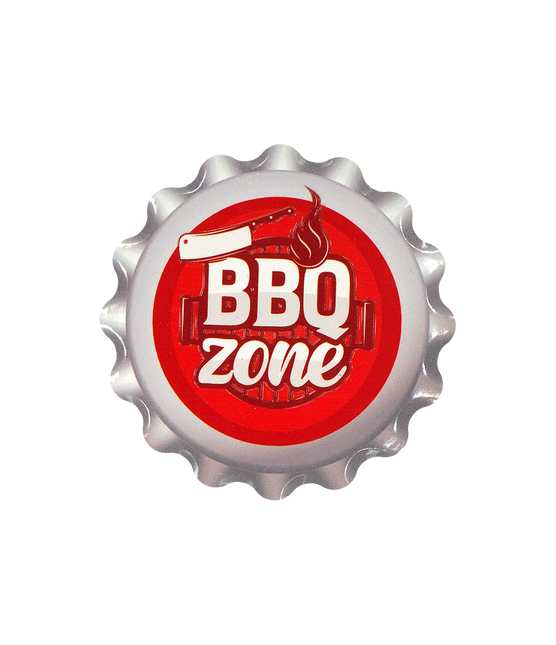 Sottobicchieri rossi bianchi Bbq Zone 11cm