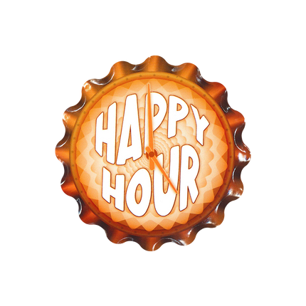 Sottobicchieri arancioni Happy Hour 11 cm