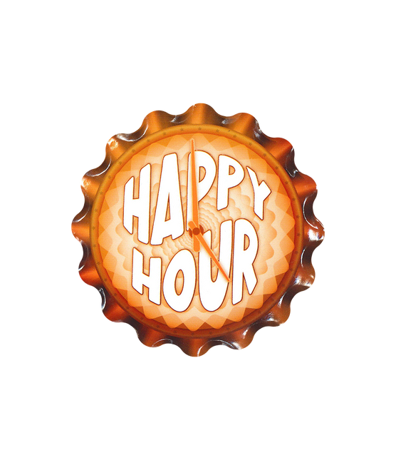 Sottobicchieri arancioni Happy Hour 11 cm