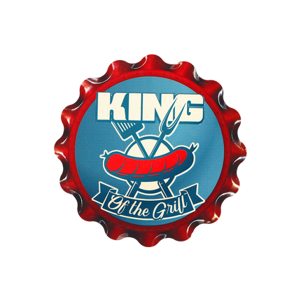 Sottobicchieri blu King Of The Grill 11 cm