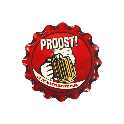 Sottobicchieri rossi Papà 11 cm