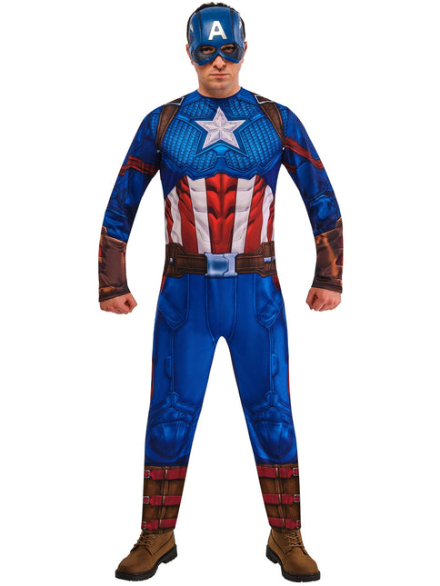 Costume da Capitan America Uomo Blu
