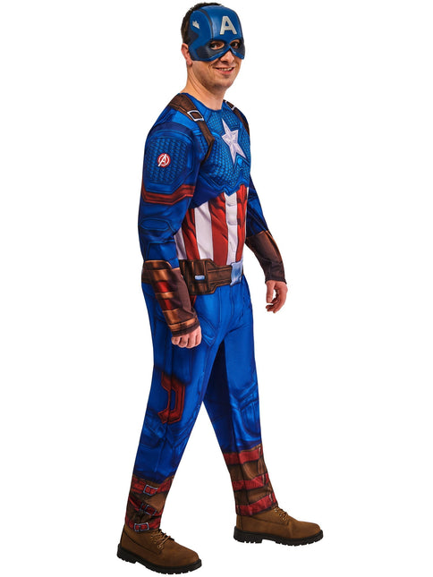 Costume da Capitan America Uomo Blu