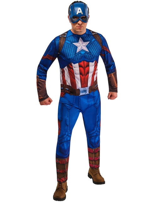 Costume da Capitan America Uomo Blu