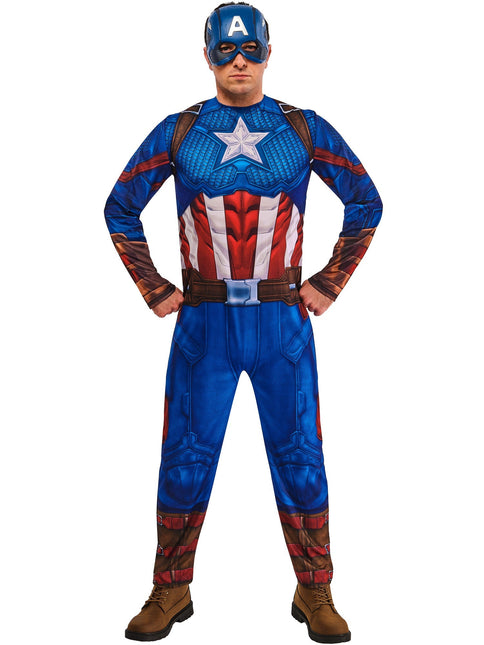 Costume da Capitan America Uomo Blu