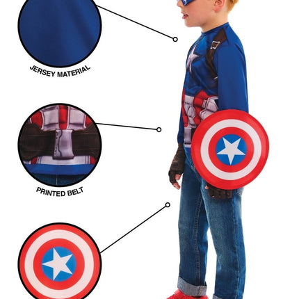 Captain America Kostuum Kind van Rubies koop je bij Partywinkel