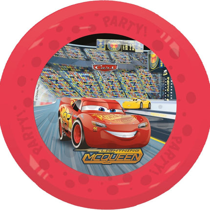 Cars Borden Herbruikbaar 21cm 4st - Partywinkel - 5201184962671